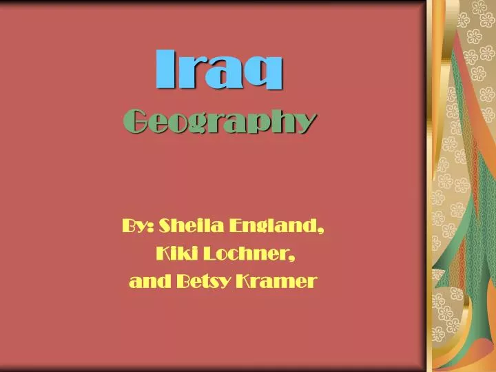 iraq geography