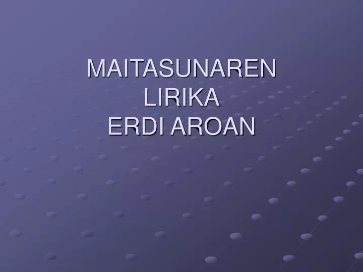 maitasunaren lirika erdi aroan