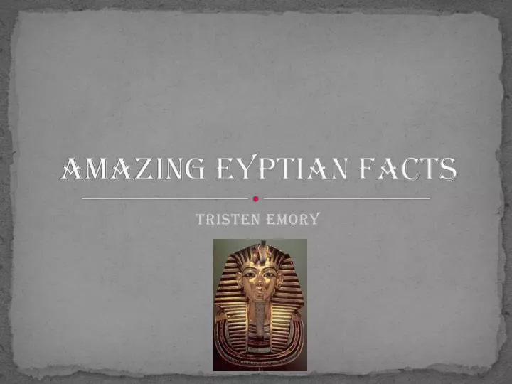 amazing eyptian facts