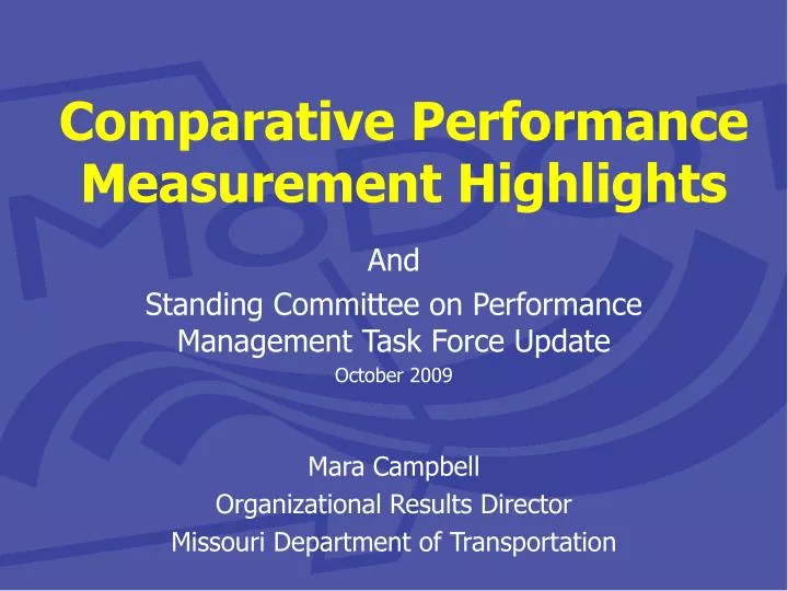 comparative performance measurement highlights