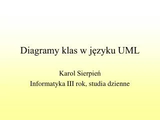 diagramy klas w j zyku uml