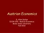 Austrian Economics - slide 1