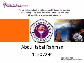 Abdul Jabal Rahman 11207294