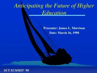 Presenter: James L. Morrison Date: March 16, 1998