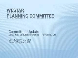 WESTAR Planning Committee