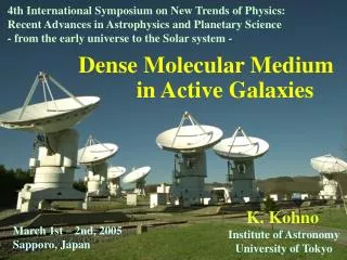 Dense Molecular Medium in Active Galaxies