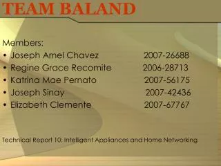 TEAM BALAND