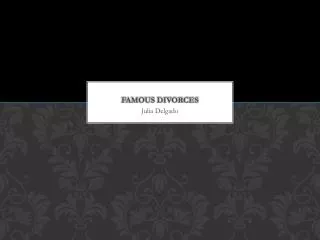 Famous Divorces