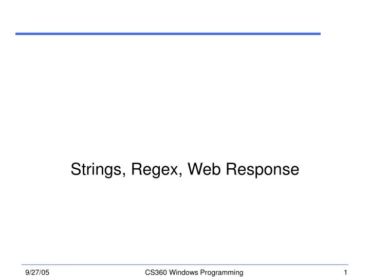 strings regex web response