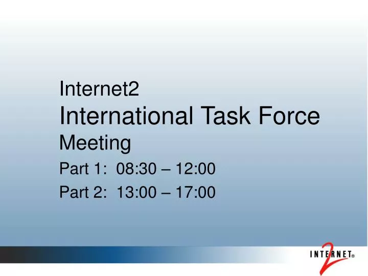internet2 international task force meeting