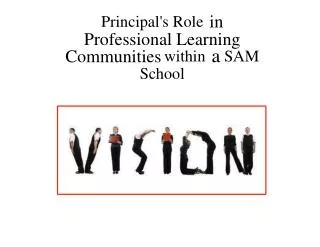 Principal's Role in Professional Learning Communities within a SAM School