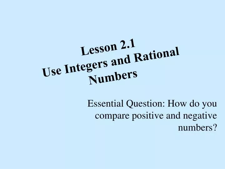 lesson 2 1 use integers and rational numbers
