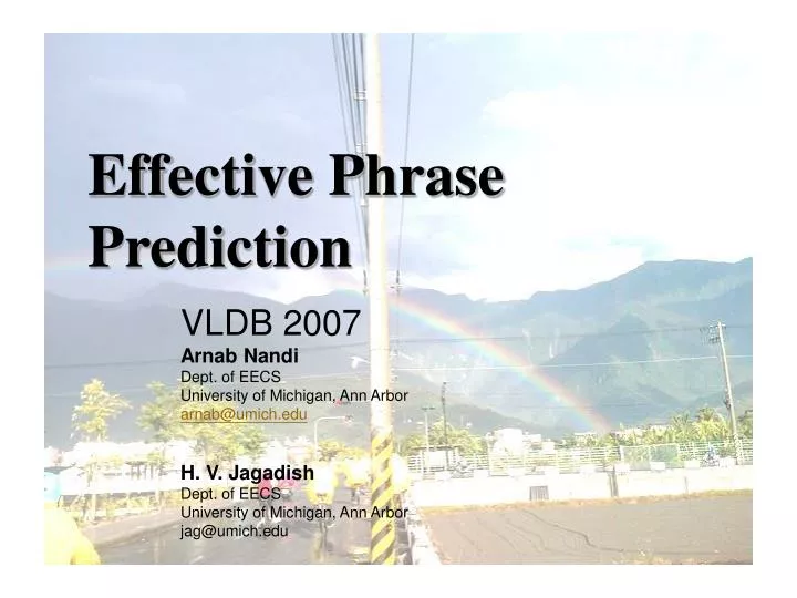 effective phrase prediction
