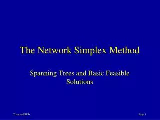 The Network Simplex Method