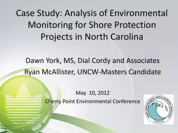 case study analysis of environmental monitoring for shore protection projects in north carolina