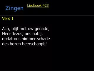 zingen