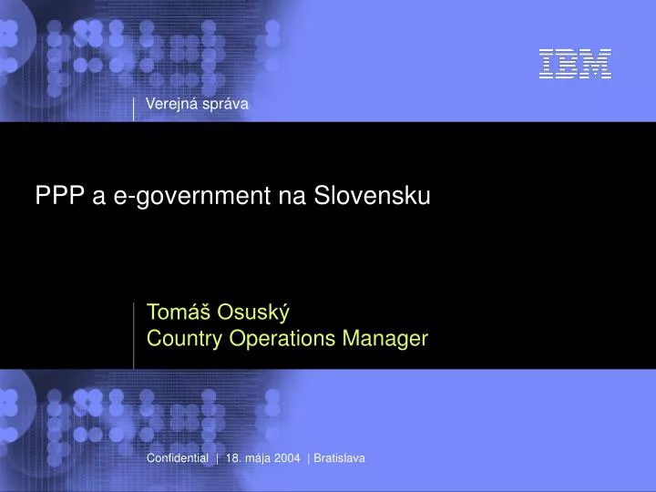 ppp a e government na slovensku