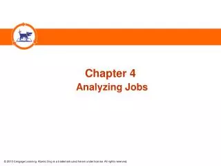 Chapter 4 Analyzing Jobs