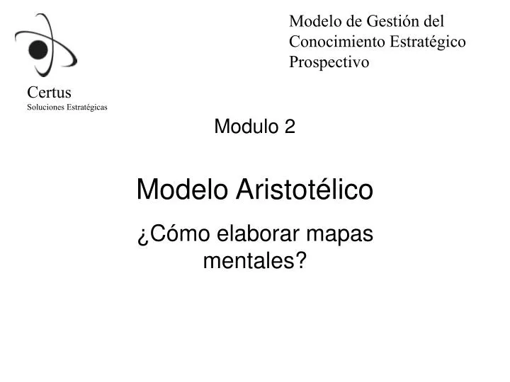 modulo 2 modelo aristot lico