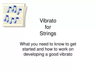 Vibrato for Strings