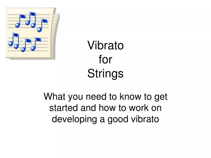 vibrato for strings