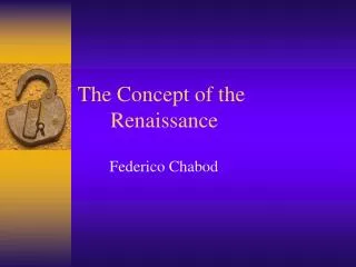the concept of the renaissance