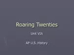 Roaring Twenties - slide 1