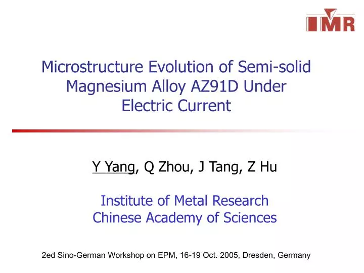 microstructure evolution of semi solid magnesium alloy az91d under electric current