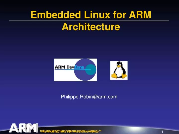 embedded linux for arm architecture