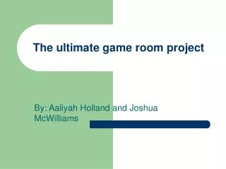 The ultimate game room project