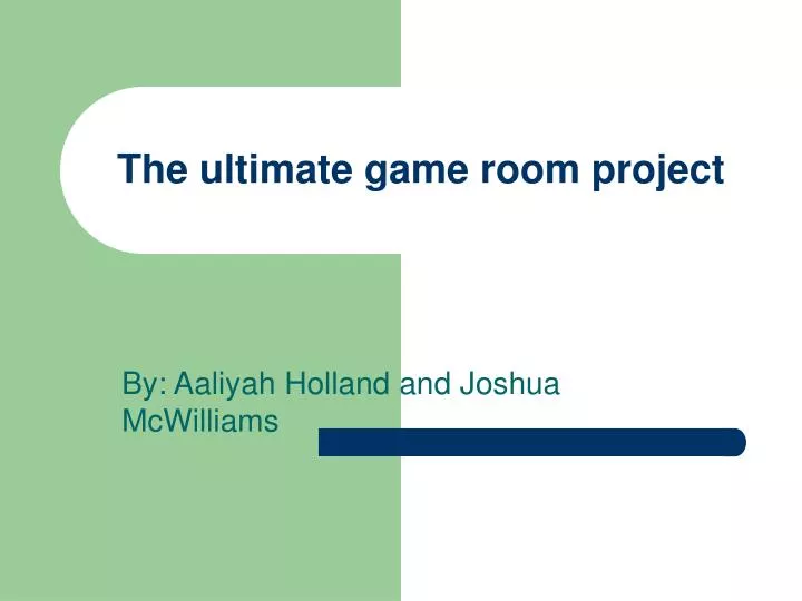 the ultimate game room project