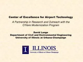 Center of Excellence for Airport Technology