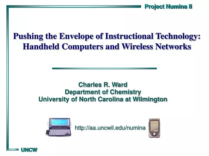 pushing the envelope of instructional technology handheld computers and wireless networks