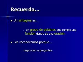 recuerda