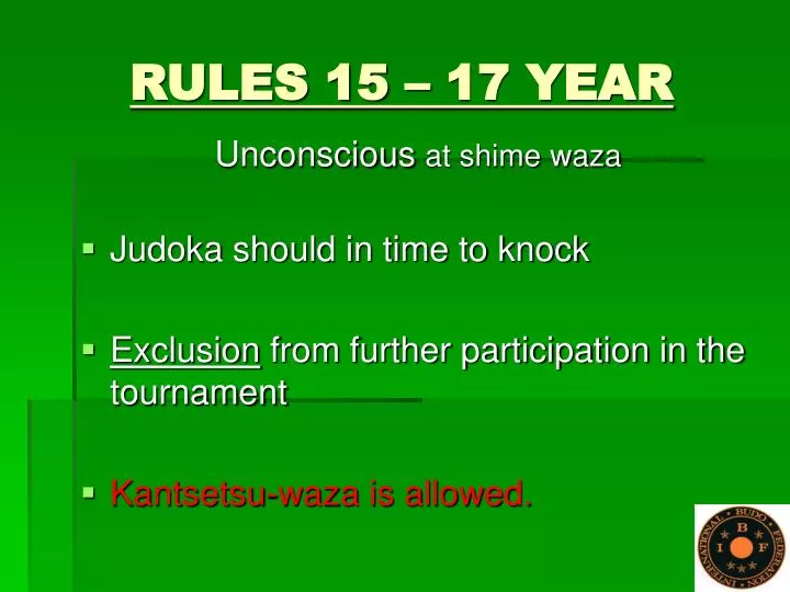 rules 15 17 year