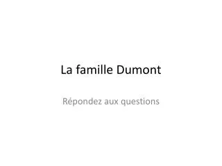 PPT - La Famille PowerPoint Presentation, Free Download - ID:2149083