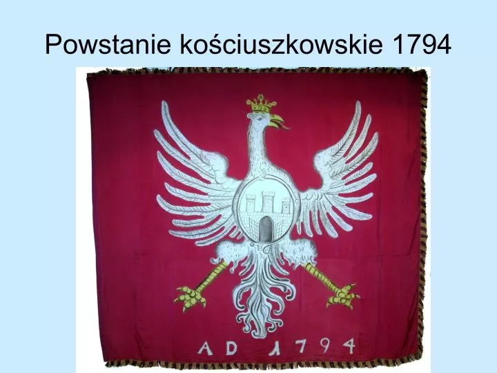 powstanie ko ciuszkowskie 1794