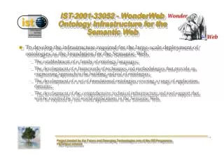 IST-2001-33052 - WonderWeb Ontology Infrastructure for the Semantic Web