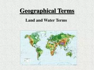 Geographical Terms