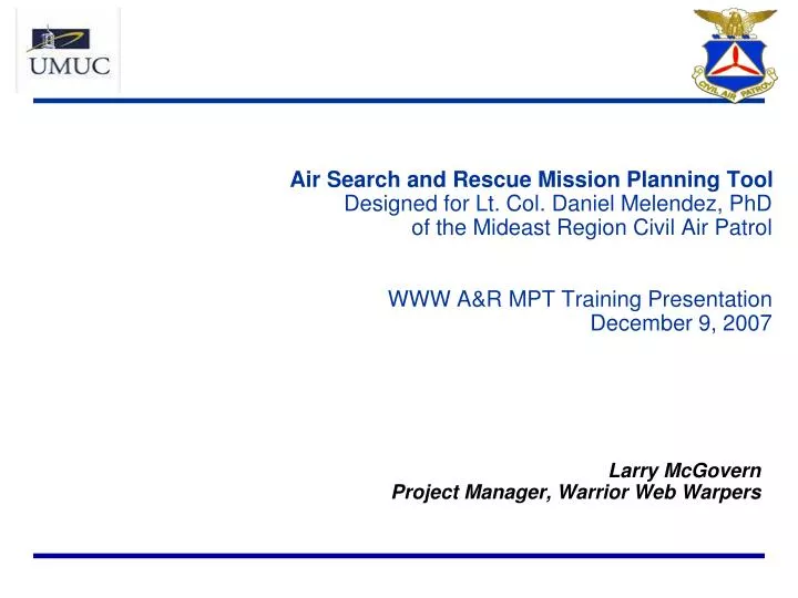 larry mcgovern project manager warrior web warpers