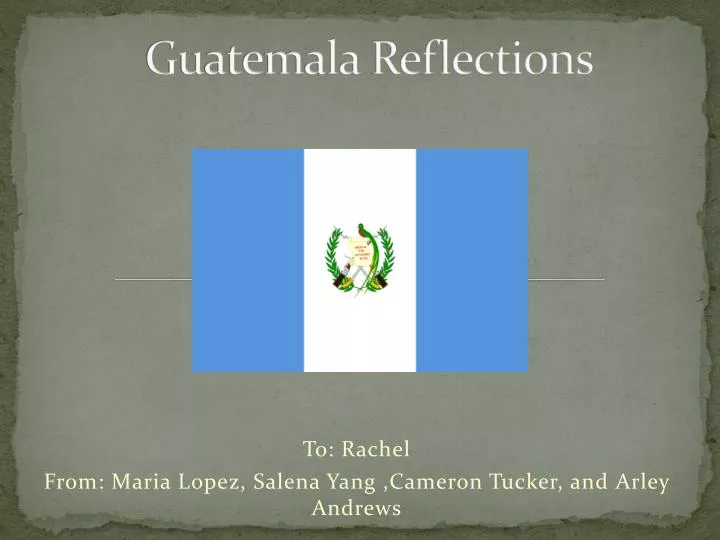 guatemala reflections