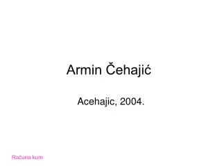 armin ehaji