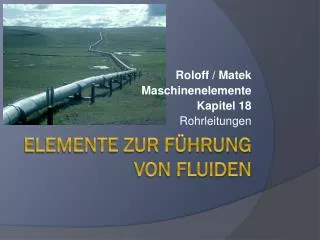 roloff matek maschinenelemente kapitel 18 rohrleitungen