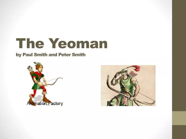 the yeoman by paul smith and peter smith