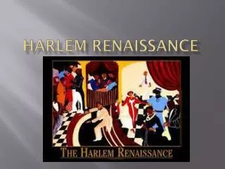 harlem renaissance