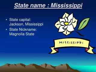 State name : Mississippi