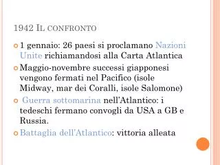 1942 il confronto