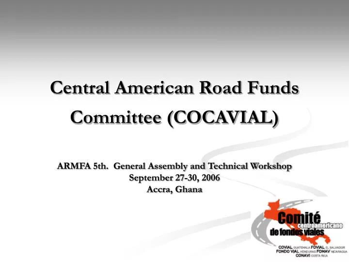 central american road funds committee cocavial