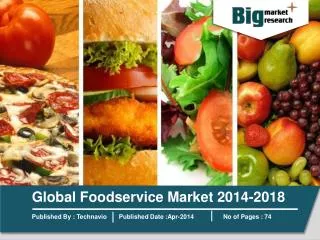 Global Foodservice Market 2014-2018