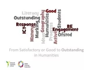 From Satisfactory or Good to Outstanding in Humanities